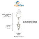 Line Arrow Keychain for Women and Men- Cave Diver Gifts for Women and Men, Line Arrow Pewter Key Chain, Gifts for Cave Divers