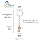 Moray Eel Key Chain- Scuba Diving Key Chain, Scuba Tank Key Chain with Moray Eel, Scuba Diving Gifts, Moray Eel with Scuba Tank Key Fob with Dive Flag