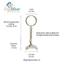 Whale Tail Keychain for Men and Women- Whale Tail Keychain Charm, Gift for Whale Watcher, Whale Fluke Keyring, Whale Tail Key Fob, Sea Life Keychain
