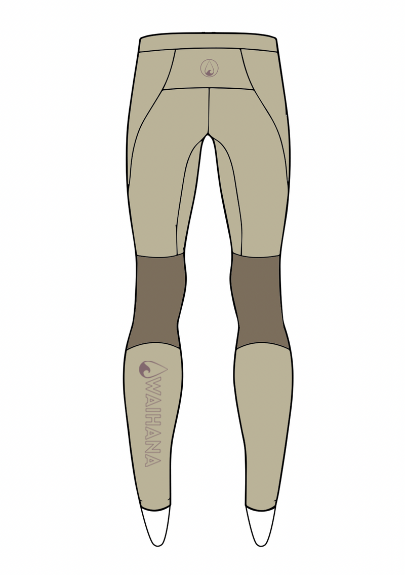 Tan Carvico Lycra Leggings