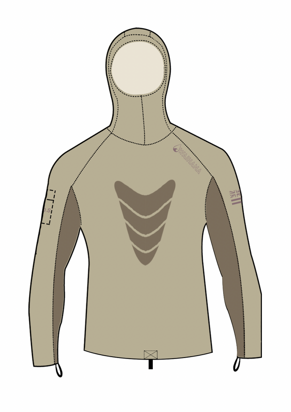 Tan Carvico Spearfishing Rashguard