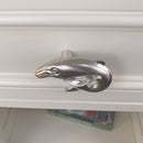 Whale Drawer Pulls and Knobs- Whale Handle, Nautical Pull, Coastal Drawer Pull, Sea Life Cabinet Knob, Ocean Drawer Pulls, Nickel and Brass Whale Knob
