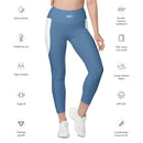 Life League Gear - Women's Leggings with Pockets - Blue Coral