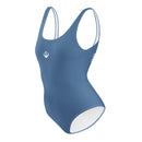 Life League Gear - "Blue Coral" - Women's One Piece (Blue Coral Pattern, White Trim)