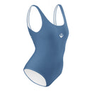 Life League Gear - "Blue Coral" - Women's One Piece (Blue Coral Pattern, White Trim)
