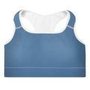 Life League Gear - "Blue Coral" - (White Trim) Women's Padded Sports Bra / Dive Top