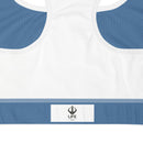 Life League Gear - "Blue Coral" - (White Trim) Women's Padded Sports Bra / Dive Top