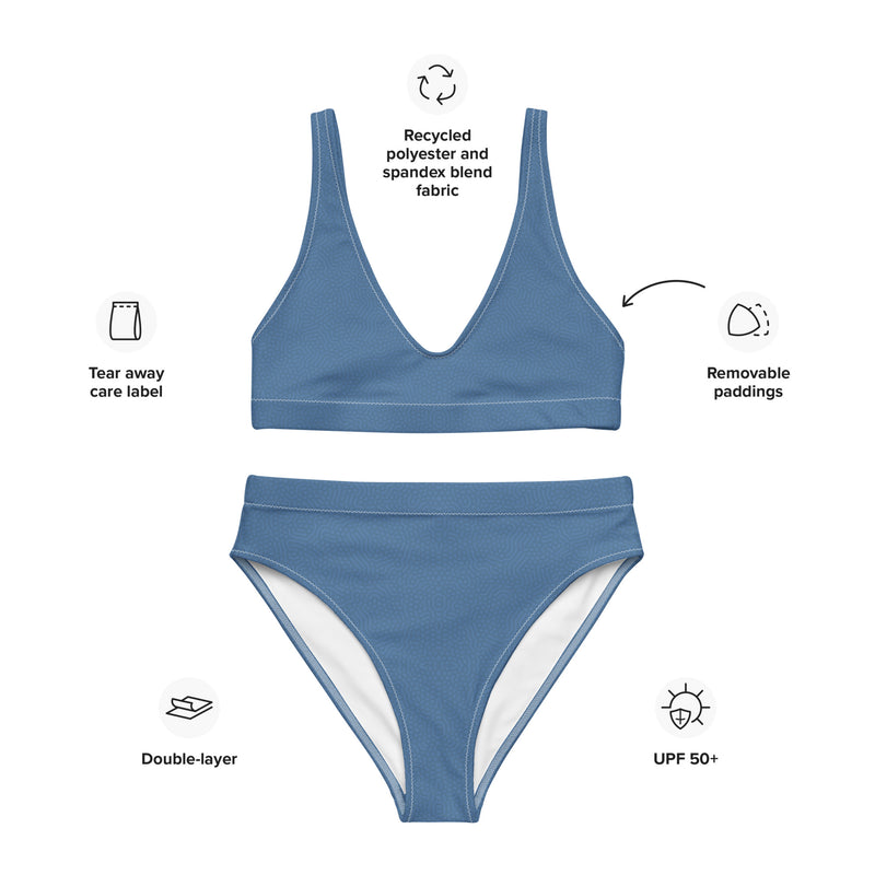 Life League Gear - "Blue Coral" - (White Trim) - Women's Bikini