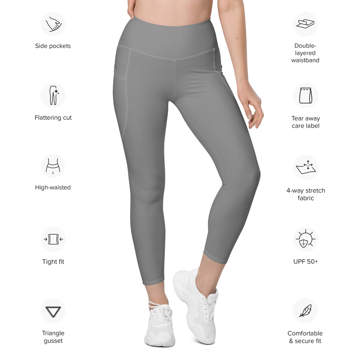 Life League Gear - Women's Leggings with Pockets - SOLID