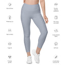 Life League Gear - Women's Leggings with Pockets -  SOLID COOL GREY