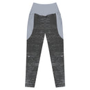 Life League Gear - Women's Leggings with Pockets - "ADAPT" STEALTH GREY / COOL GREY