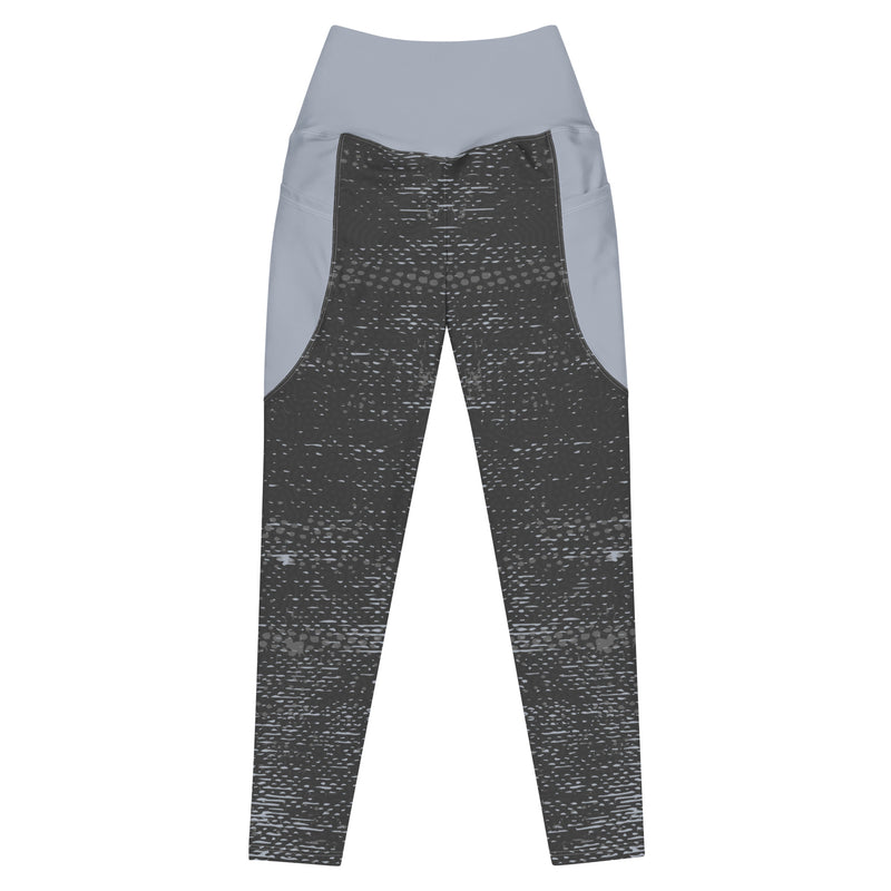 Life League Gear - Women's Leggings with Pockets - "ADAPT" STEALTH GREY / COOL GREY