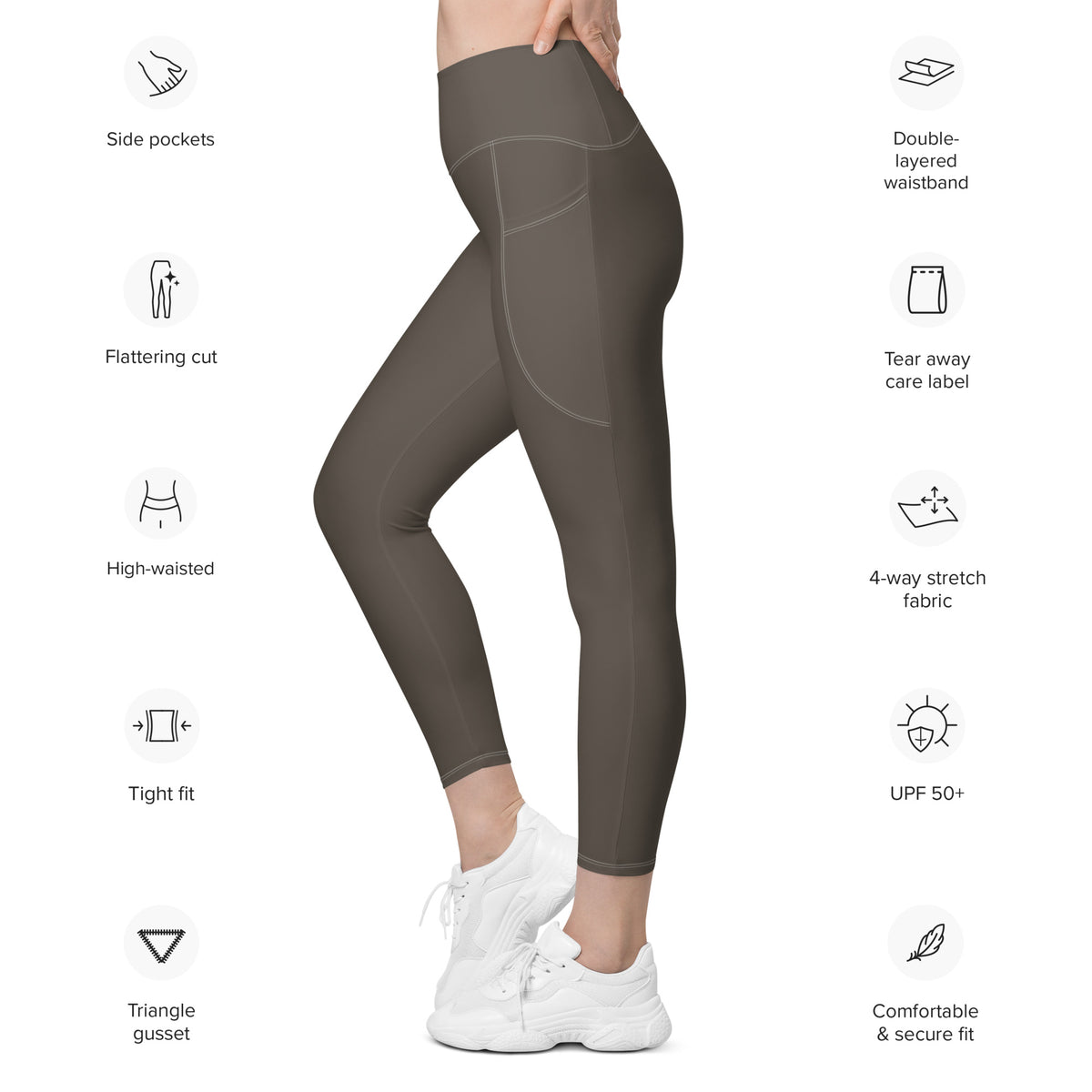 Life League Gear - Women's Leggings with Pockets - SOLID