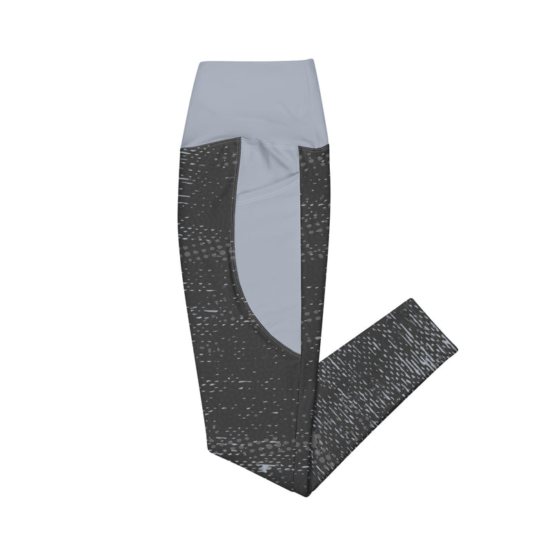 Life League Gear - Women's Leggings with Pockets - "ADAPT" STEALTH GREY / COOL GREY