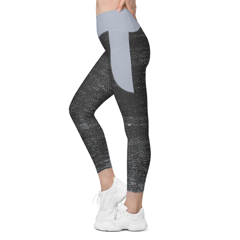 Life League Gear - Women's Leggings with Pockets - "ADAPT" STEALTH GREY / COOL GREY