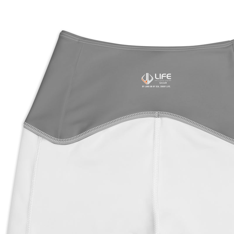 Life League Gear - Women's Leggings with Pockets -  SOLID SHARK GREY