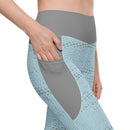 Life League Gear - Women's Leggings with Pockets "ADAPT" - KEYS BLUE / SHARK GREY