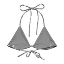 Women's Summer - String Bikini Top - Grey Camo