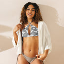 Women's Summer - String Bikini Top - Grey Camo