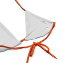 Women's ADAPT - String Bikini Top - High Viz Orange | Shark Grey