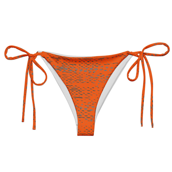 Women's ADAPT - String Bikini Bottom - High Viz Orange | Shark Grey