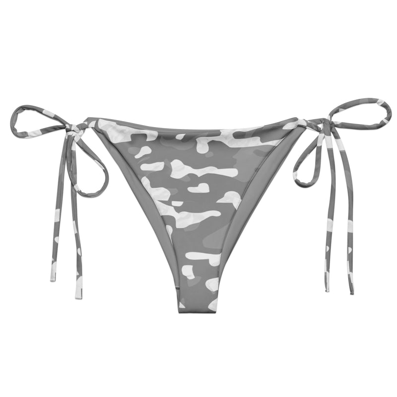 Women's Summer - String Bikini Bottom - Grey Camo