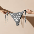 Women's Summer - String Bikini Bottom - Grey Camo