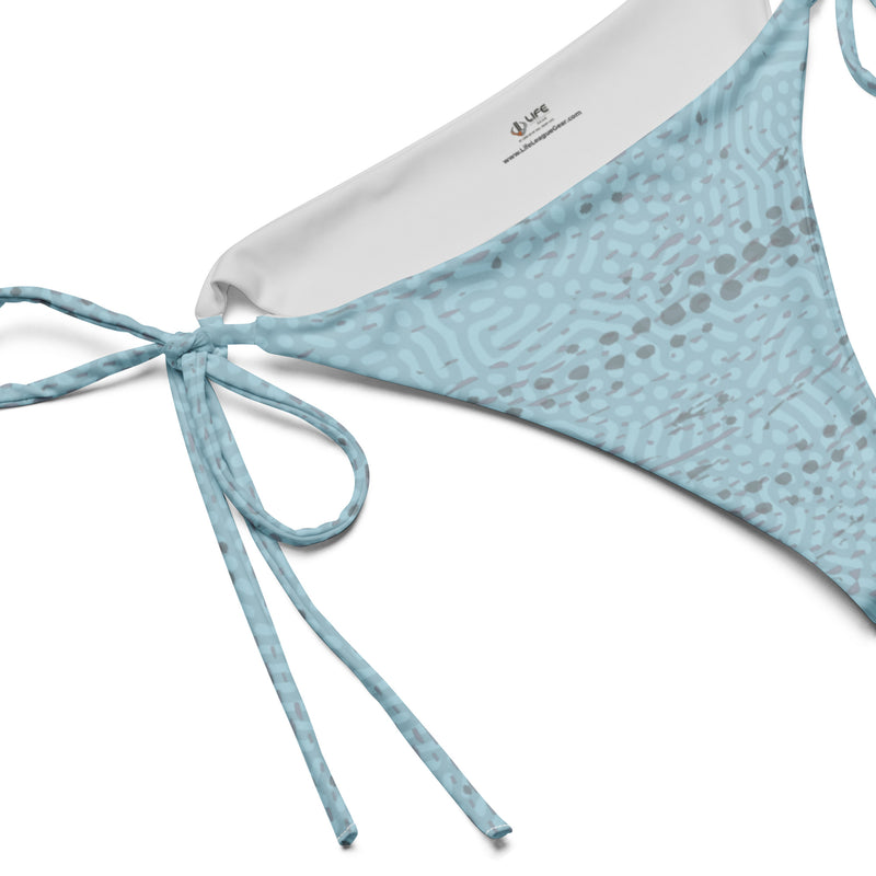 Women's ADAPT - String Bikini Bottom - Keys Blue | Shark Grey
