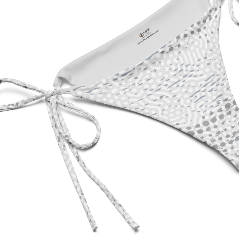 Women's ADAPT - String Bikini Bottom - Cloud White | Shark Grey