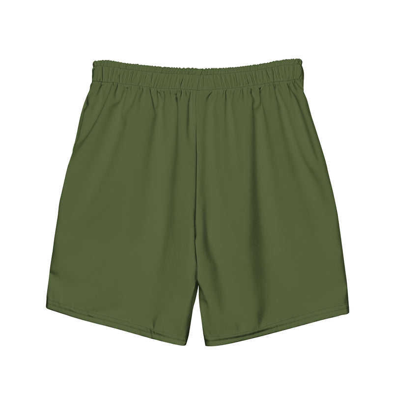 Enjoy Life. - Men's "HYBRID" Swim/Gym Hybrid Shorts (ARMY GREEN)