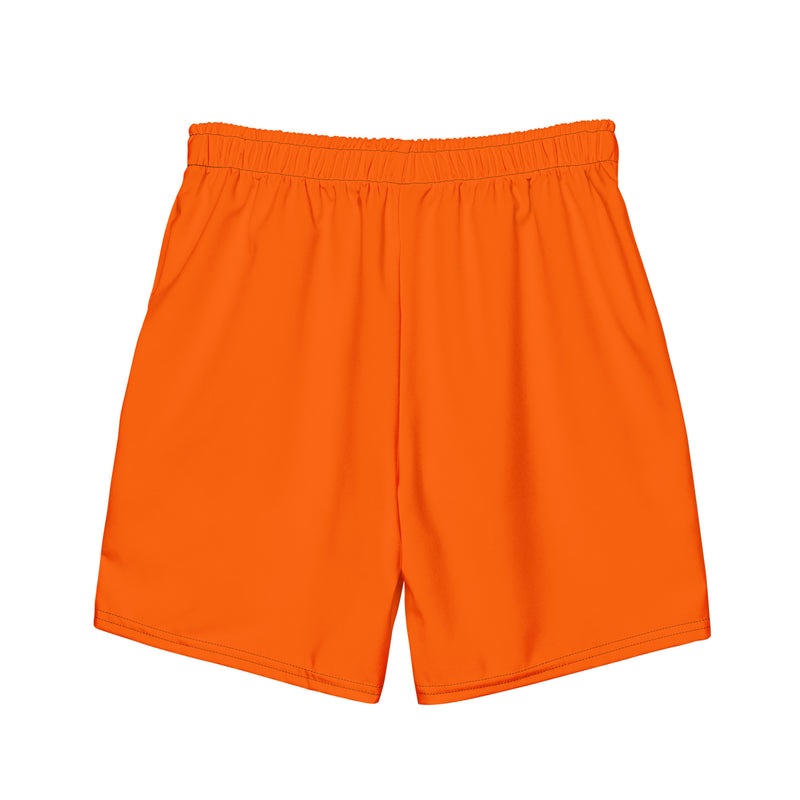 Enjoy Life. - Men's "HYBRID" Swim/Gym Hybrid Shorts (HIGH VIZ ORANGE)