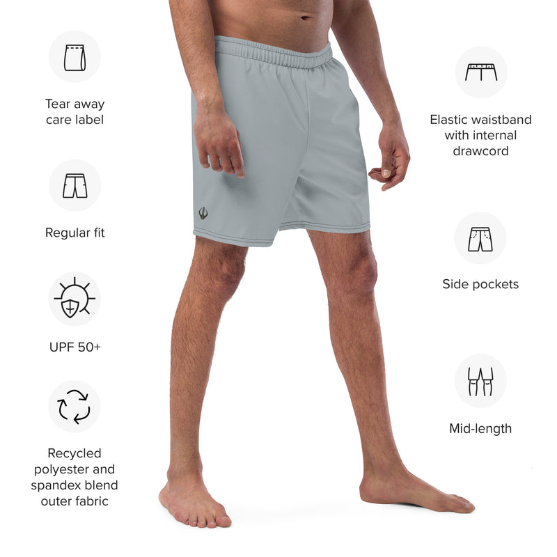 Life League Gear - Men's "ADAPT" Swim/Gym Hybrid Shorts (MAKO GREY)