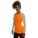 Life League Gear - Coral Skin - Keys Blue/Sunset Orange - Women's Rash Guard