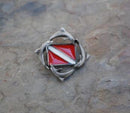 Dolphin Pin, Sea Life Pin, Scuba Diver Pins, High Quality Divers Pewter Pin
