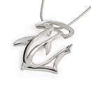 Hammerhead Shark Necklace -Sterling Silver Shark Pendant, Shark Jewelry for Women, Gifts for Shark Lovers