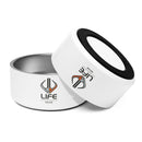 "Life League Gear" Stainless Steel Pet Bowl with Rubber Base