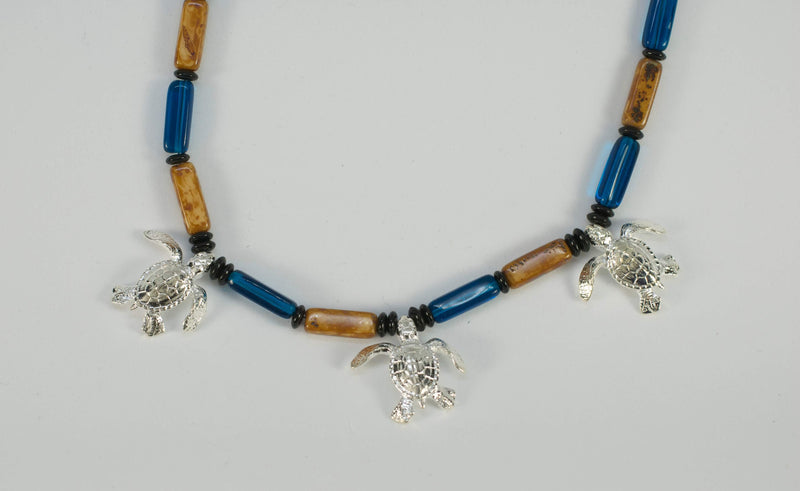Sea Turtle Charm Necklace for Women- Sea Life Necklace, Turtle Charm Necklace