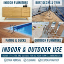 Stainless Steel Scrub Set for Teak Decks with Handle