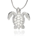 Sea Turtle Necklace Sterling Silver Pendant- Sea Turtle Gift for Women  Honu Hawaiian Turtle Necklace | Unique Gift for Turtle Lover| Sea Life Jewelry