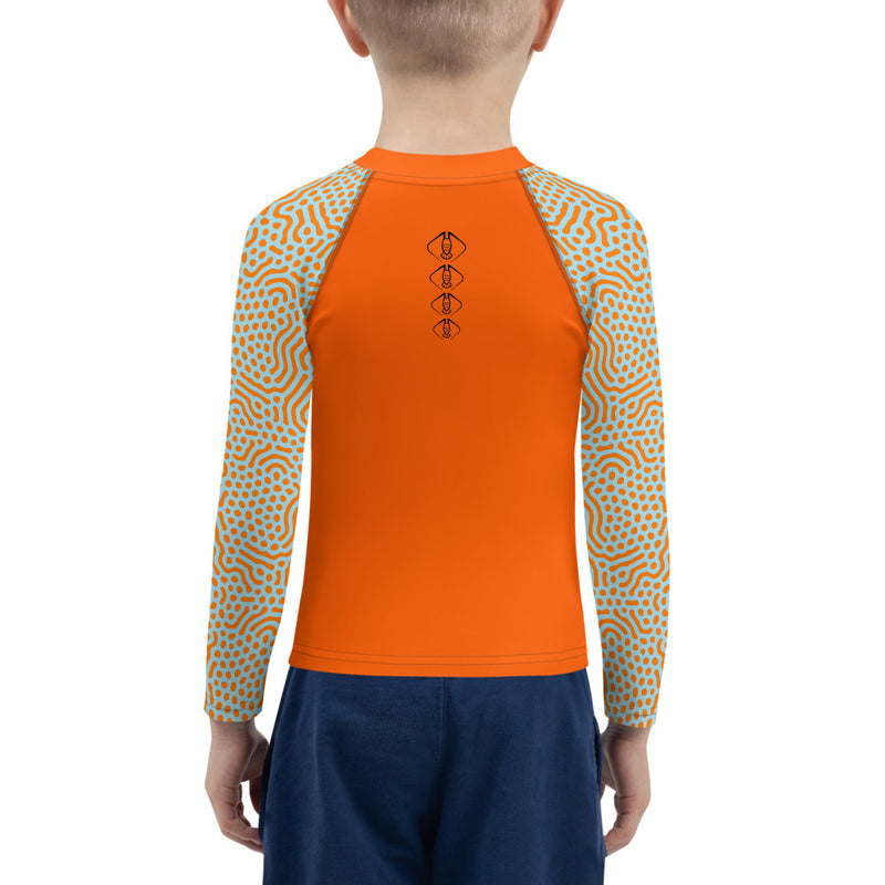 Lobster League Kids (Boys) Diver's Guard HIGH VISIBILITY (Orange/Light Blue)