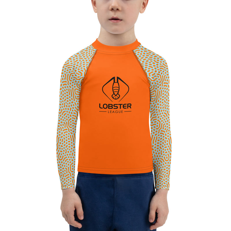 Lobster League Kids (Boys) Diver's Guard HIGH VISIBILITY (Orange/Light Blue)