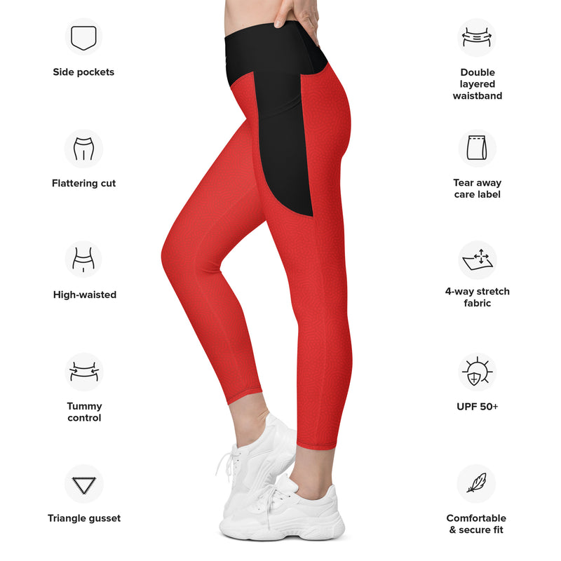 Buy Dermawear Women's Activewear Workout Leggings With Pocket - Black online