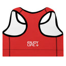 Life League Gear - "Diver" - (White or Black Trim) Women's Padded Sports Bra / Dive Top