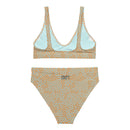 Life League Gear - "High Viz Coral and Blue" - Women's Bikini (White Trim)