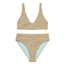 Life League Gear - "High Viz Coral and Blue" - Women's Bikini (White Trim)