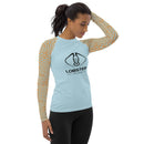 Lobster League "CORAL HUNTRESS" Women's Diver's Skin Light Blue/Orange/Coral