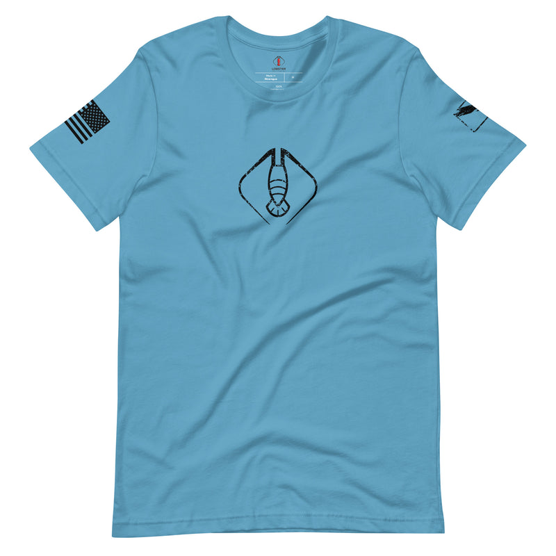 Lobster League "Hunter" Unisex T-Shirt (Black Graphics)